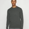 Only & Sons ONSALEX SOLID CREW NECK - Jumper - Dark Grey Melange -Only & Sons shop c4cd23b897f04df088693d46b5193d43