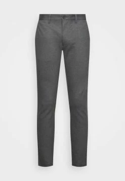 Only & Sons ONSMARK TAP HERRINGBONE - Chinos - Black -Only & Sons shop c54ae33010184fecb8c29536876ce792
