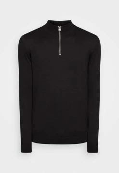 Only & Sons ONSALEX HALF ZIP - Jumper - Black -Only & Sons shop c6d81f97e1024e7992332237bff41ce7