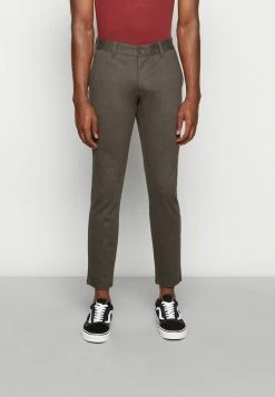Only & Sons ONSMARK TAP HERRINGBONE - Chinos - Slate Black