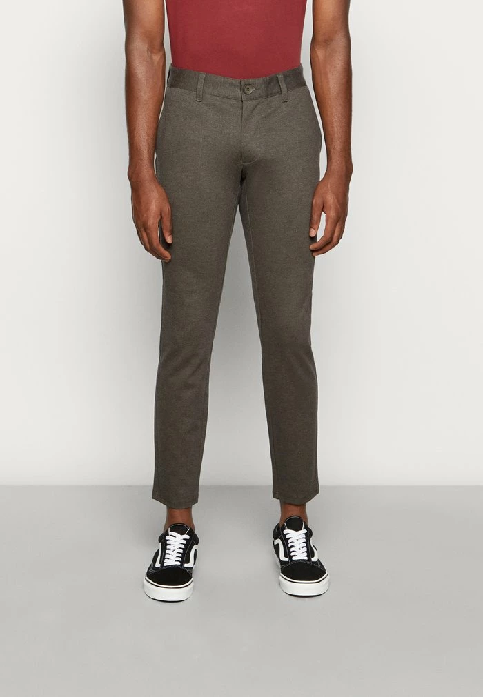 Only & Sons ONSMARK TAP HERRINGBONE - Chinos - Slate Black 3 Only & Sons ONSMARK TAP HERRINGBONE - Chinos - Slate Black