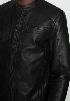 Only & Sons ONSAL - Faux Leather Jacket - Black -Only & Sons shop c98f69eee7f24de3bfcbb5c784508df9