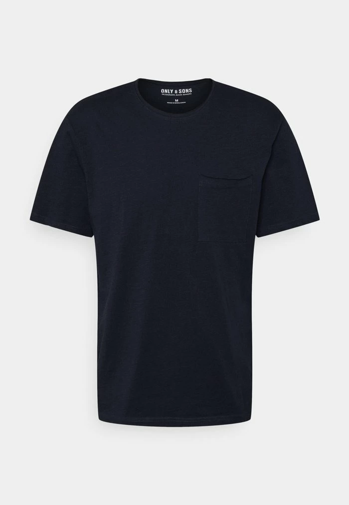 Only & Sons ONSROY REG SLUB POCKET TEE - Basic T-shirt - Dark Navy 6 Only & Sons ONSROY REG SLUB POCKET TEE - Basic T-shirt - Dark Navy - Image 4