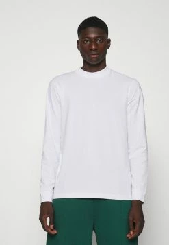 Only & Sons ONSVILMOS LIFE REG MOCK NECK TEE - Long Sleeved Top - White