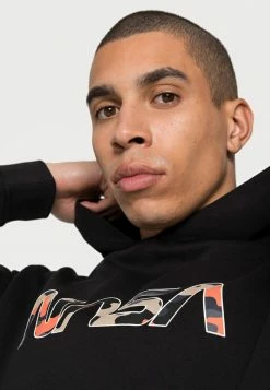 Only & Sons ONSNASA HOODIE UNISEX - Hoodie - Black -Only & Sons shop cab0ab87e55d44ae97eee421a2c84004