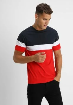 Only & Sons ONSBAILEY - Print T-shirt - Dark Navy/racing Red