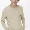 Only & Sons ONSPANTER STRUC CREW NOOS - Jumper - Beige