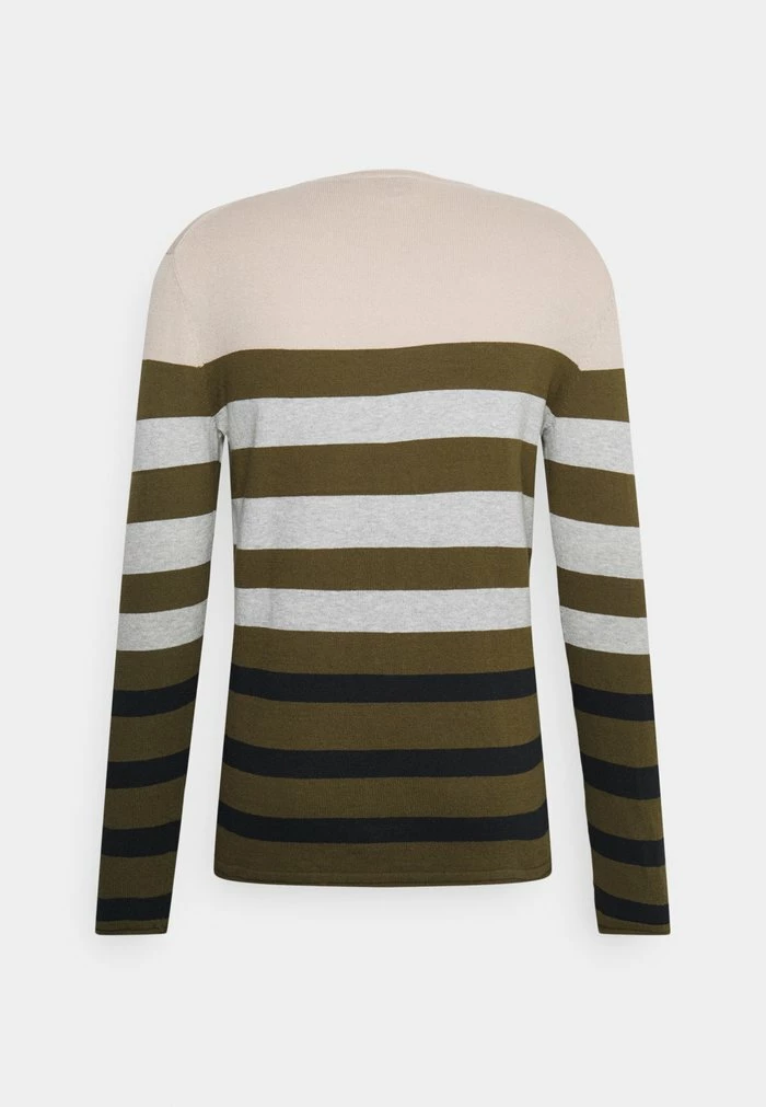 Only & Sons ONSDON STRIPED CREW NECK - Jumper - Light Grey Melange 4 Only & Sons ONSDON STRIPED CREW NECK - Jumper - Light Grey Melange - Image 2