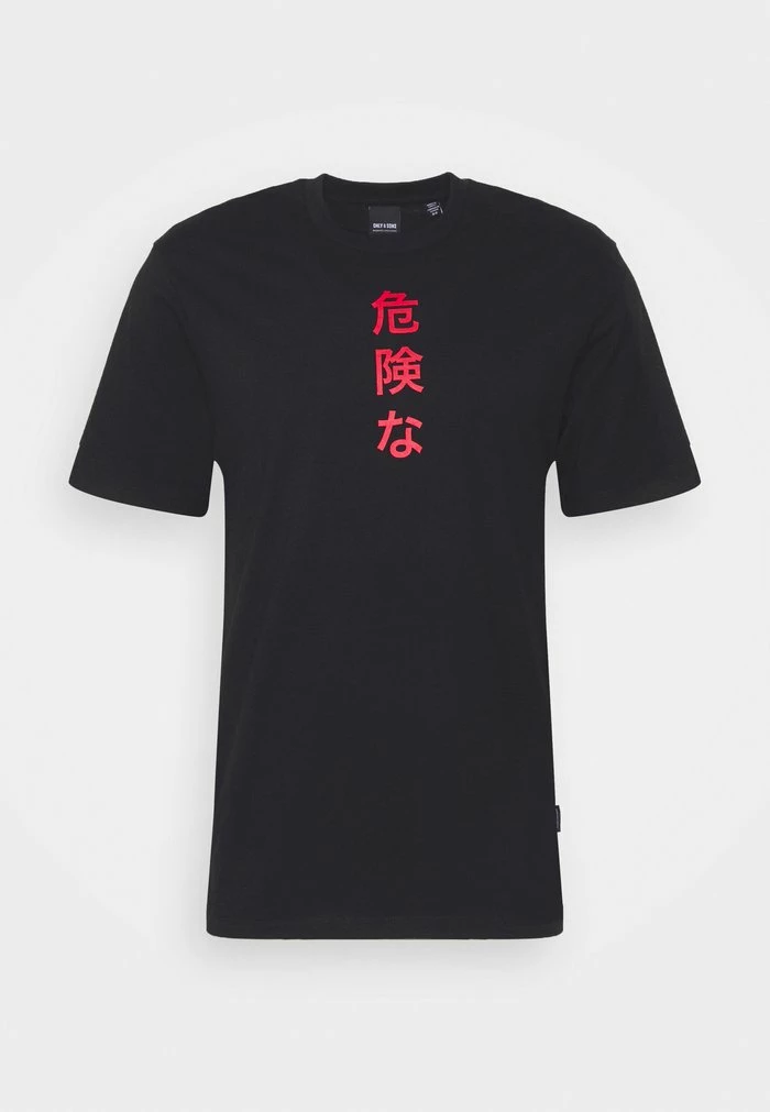 Only & Sons ONSLUNG TEE - Print T-shirt - Black/red 8 Only & Sons ONSLUNG TEE - Print T-shirt - Black/red - Image 6