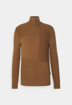 Only & Sons ONSELIAS BLOCK HIGH NECK - Jumper - Caribou -Only & Sons shop d01505e6fed64ceb9516c6a2aa81f462