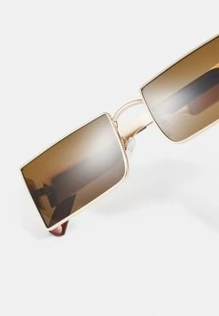 Only & Sons ONSSUNGLASSES UNISEX - Sunglasses - Dark Brown/gold-coloured -Only & Sons shop d0261d5405284320ab5af7c1b34206df