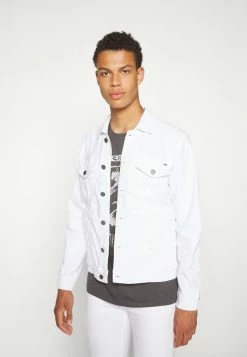 Only & Sons ONSCOIN COLOUR TRUCKER - Denim Jacket - Bright White -Only & Sons shop d0abe27b8fda477aaee57bb5eb70d62d