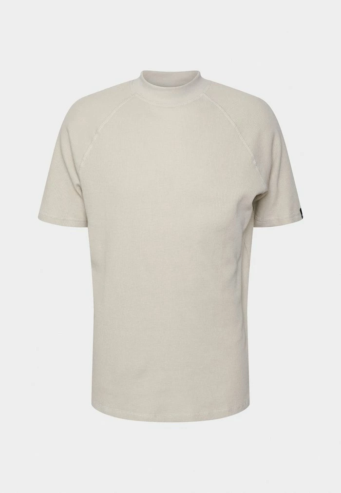 Only & Sons ONSKEITH WAFFLE MOCK TEE - Basic T-shirt - Silver Lining 6 Only & Sons ONSKEITH WAFFLE MOCK TEE - Basic T-shirt - Silver Lining - Image 4