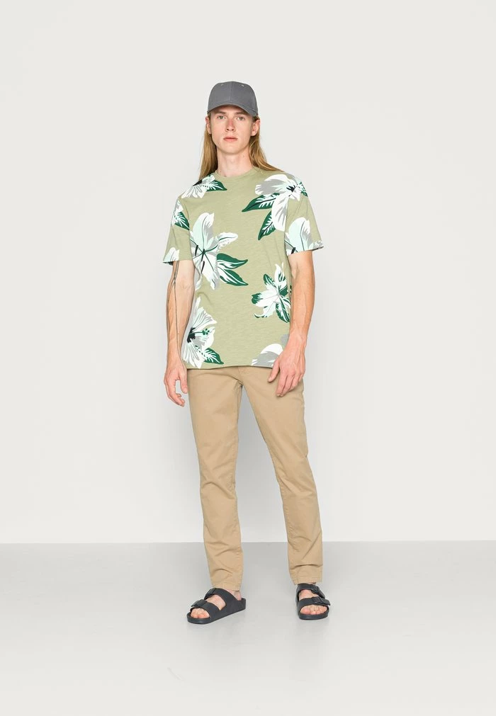 Only & Sons ONSKLOP FLORAL TEE - Print T-shirt - Oil Green 4 Only & Sons ONSKLOP FLORAL TEE - Print T-shirt - Oil Green - Image 2