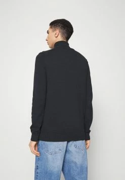 Only & Sons ONSELIAS BLOCK HIGH NECK - Jumper - Dark Navy -Only & Sons shop d394e81f242944048dde1b1baa256a45