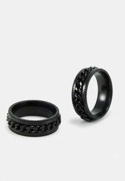 Only & Sons ONSCONNER 2 PACK - Ring - Black 7 Only & Sons ONSCONNER 2 PACK - Ring - Black -Only & Sons shop d40a16c5b3714ea6813a27cf96a8887f