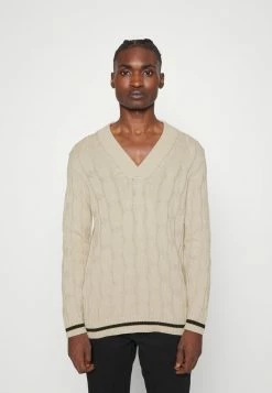 Only & Sons ONSPHILIP STRAIGHT CABLE - Jumper - Silver Lining