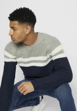 Only & Sons ONSLAZLO STRIPED CREW NECK - Jumper - Blue Nights -Only & Sons shop d552fca3cb214ad7ab41b47c71469519