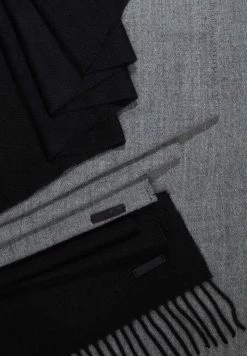 Only & Sons ONSCARLO SCARF 2 PACK UNISEX - Scarf - Black/medium Grey Melange -Only & Sons shop dba899722ff34d178f9f7941fc75b9e7