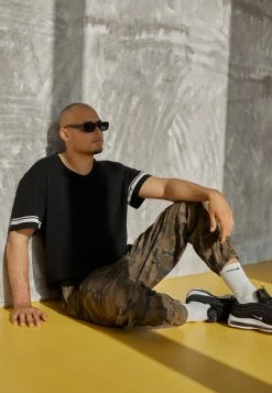 Only & Sons ONSMATT LIFE LONGY STRIPE - Print T-shirt - Black