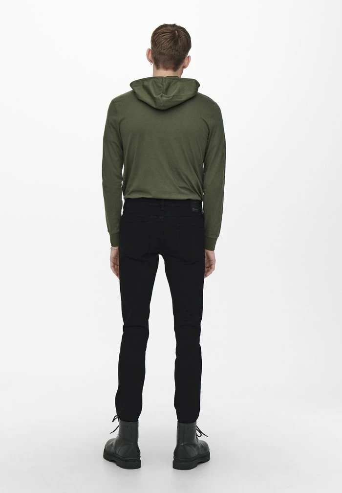 Only & Sons ONSLOOM - Slim Fit Jeans - Black Denim 4 Only & Sons ONSLOOM - Slim Fit Jeans - Black Denim - Image 2