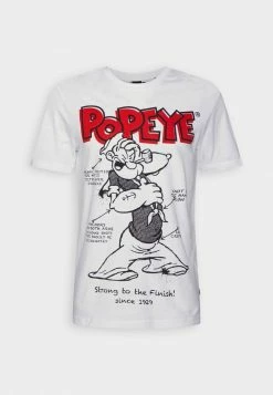 Only & Sons ONSJAKE POPEYE TEE UNISEX - Print T-shirt - White -Only & Sons shop de6c61371702423ea303669147da85eb