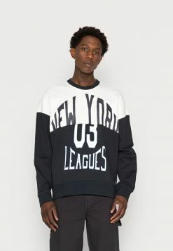 Only & Sons ONSNATE VARSITY CREW - Sweatshirt - Dark Navy