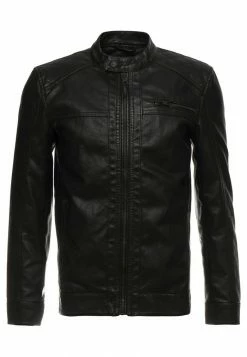 Only & Sons ONSAL - Faux Leather Jacket - Black -Only & Sons shop e2ef9704f8e749b89b8ccce31aebfb4e