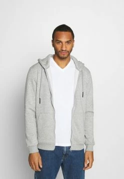 Only & Sons ONSCERES LIFE ZIP HOODIE - Zip-up Sweatshirt - Light Grey