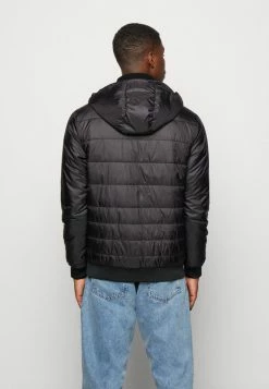Only & Sons ONSKOBE QUILTED HOOD - Light Jacket - Black -Only & Sons shop e35ecea2ce0445d88db3b3238dd1efd3