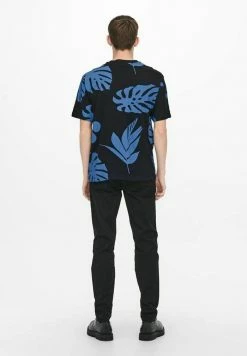 Only & Sons Print T-shirt - Dark Navy -Only & Sons shop e52381d88c8b4981914bfda25152acc8