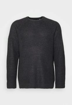 Only & Sons ONSKELVIN CREW NECK - Jumper - Dark Grey Melange -Only & Sons shop e6d2fcd756b5453fa1274929aa819dc6