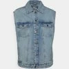 Only & Sons ONSRICK TRUCK - Waistcoat - Blue Denim
