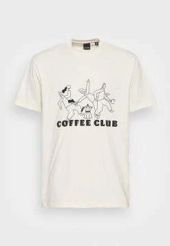 Only & Sons ONSSAN MUSK TEXT TEE - Print T-shirt - Cloud Dancer