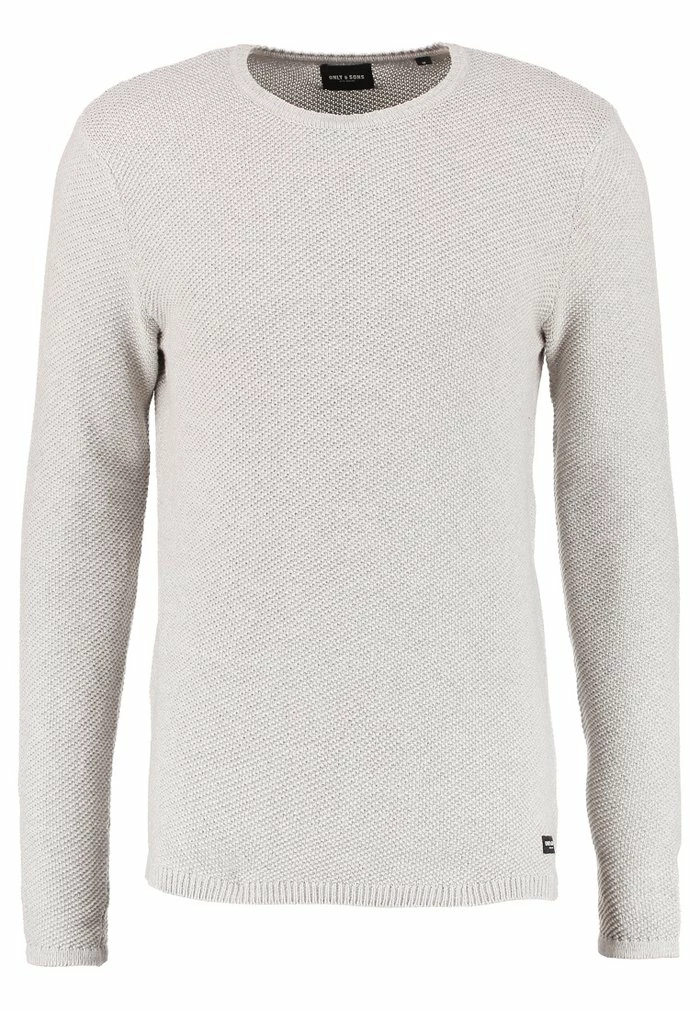 Only & Sons ONSDAN STRUCTURE CREW NECK - Jumper - Light Grey Melange 8 Only & Sons ONSDAN STRUCTURE CREW NECK - Jumper - Light Grey Melange - Image 6