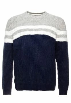 Only & Sons ONSLAZLO BLOCKED CREW NECK - Jumper - Blue Nights -Only & Sons shop eb2ae4b139ca4d7ea215a62b248c9336