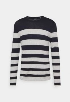 Only & Sons ONSDON STRIPED CREW NECK - Jumper - Dark Navy