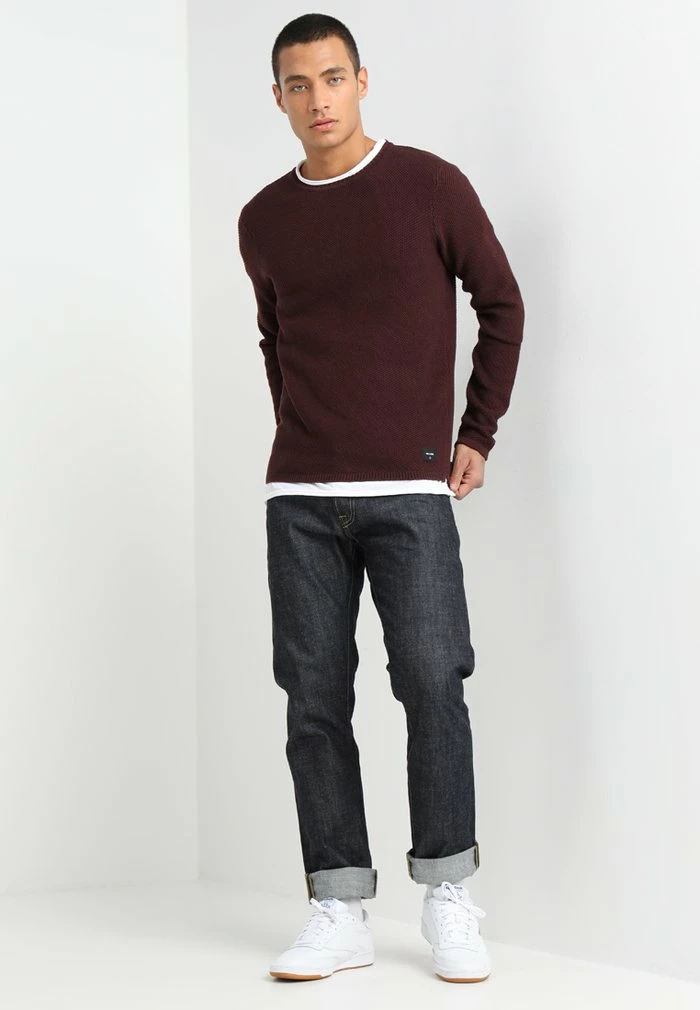Only & Sons ONSDAN STRUCTURE CREW NECK - Jumper - Fudge 4 Only & Sons ONSDAN STRUCTURE CREW NECK - Jumper - Fudge - Image 2