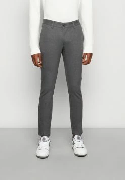 Only & Sons ONSMARK TAP HERRINGBONE - Chinos - Black