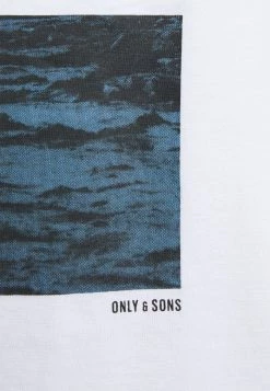 Only & Sons ONSPLAZA LIFE TEE - Print T-shirt - White -Only & Sons shop f92c7ca547df452aa2445c78527355b3