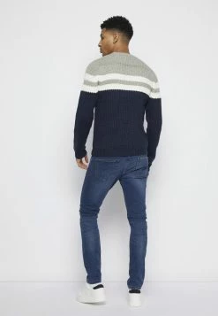 Only & Sons ONSLAZLO STRIPED CREW NECK - Jumper - Blue Nights -Only & Sons shop fb2d299367b9423d89e7b5dad7fcf632