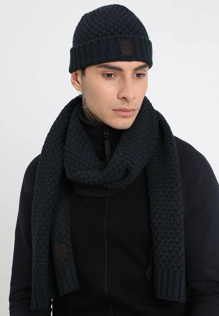 Only & Sons ONSCENZ BOX SCARF BEANIE SET - Scarf - Blue Nights 4 Only & Sons ONSCENZ BOX SCARF BEANIE SET - Scarf - Blue Nights - Image 2